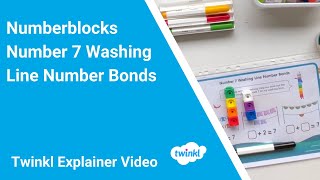 Numberblocks  Number 7 Washing Line activity Sheet