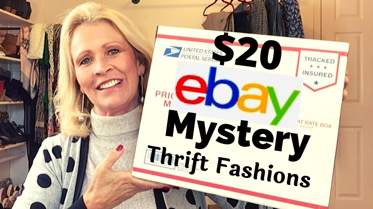 $20 EBAY Mystery Box Thrifted Fashion To Sell On Poshmark - YouTube