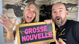 Notre plus GROSSE NOUVELLE à vie!!! 🎉🤩