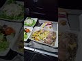 American Airlines First Class Dinner DFW to SAN