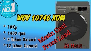 Mesin Cuci Front Loading BEKO WCV 10746 XOM.  Fiture Lengkap? Cuci Cepat?