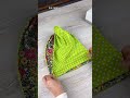 look how i sewed a bag with only 2 different fabrics