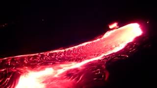 Kilauea lava, kalapana 2011