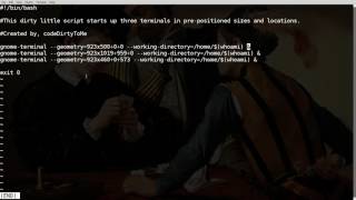 Open multiple terminals with one command