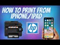How to Print from an iPhone to HP Printer (or iPad, (same process))
