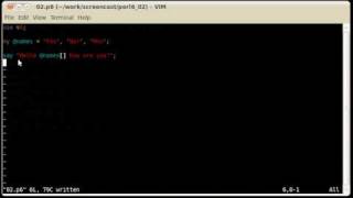 Perl 6 - part 2 - arrays