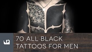 70 All Black Tattoos For Men