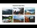 Responsive Image Gallery using Materialize CSS