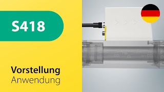 S418 Durchflussmesser zur Verbrauchsmessung in Druckluft und Gasen - Anwendung (Deutsch)