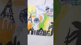 poster for national voters day / oil pastel / painting 🖌️ colours / preetkaur yt