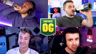 DRUNK OG FORTNITE W/ NINJA, LUPO \u0026 TIM!