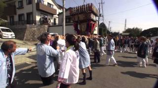 平成27年 小田原市久野 熊野神社祭礼「友和會」神輿渡御。