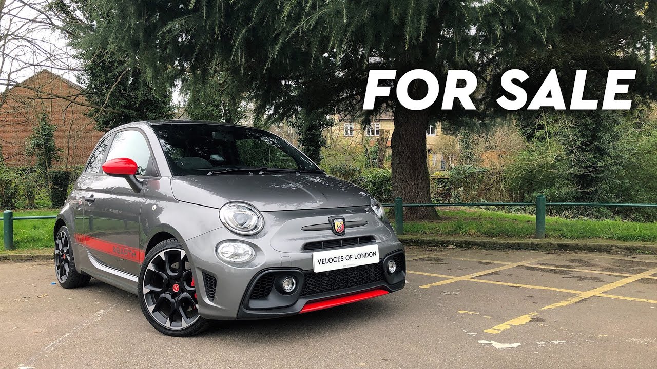 2017 ABARTH 595 COMPETIZIONE IN GREY WITH RED STRIPE FOR SALE - YouTube