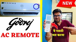 Godrej AC Remote Demo 2023 ⚡ Godrej AC Remote Function Guide ⚡ How to Use Godrej AC Remote Mode