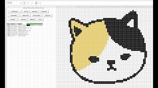 Let's Create Pixel Art in Excel #2 - Free Excel Pixel Art Tool to try