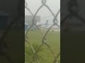 Manta air in rainy day