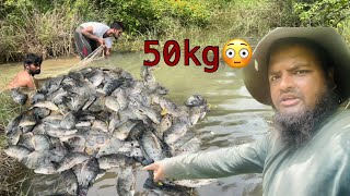 इतने छोटे नाले में इतनी सारी मचली😳| येतो चमत्कार होगाया😀|| unbelievable fishes in river #fishing