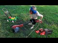 LAWN MOWER videos for toddlers! | Weed Eater, Gardening tools and video for kids