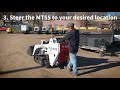 demo video how to operate a bobcat mt55 walk behind track loader