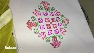 Easy rangoli (సులభమైన ముగ్గులు )#Bhavanishomeandgardening