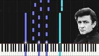 Johnny Cash Hurt Piano Synthesia Tutorial