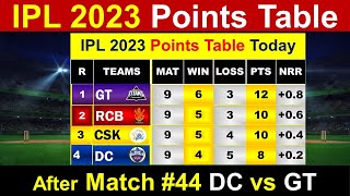 IPL Points Table 2023 || After Match 44 | DC vs GT After Match Points Table