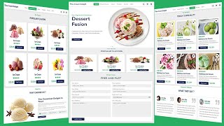 Create A Responsive Ice cream Website Design Using HTML - CSS - JAVASCRIPT