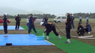 2014年6月8日（安来市操法大会小型ポンプ優勝 宇賀荘分団 前方）