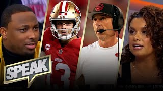 Does Brock Purdy or Kyle Shanahan deserve more credit in NFC Championship win vs. Lions? | SPEAK