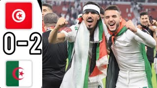 ملخص كامل مباراة الجزائر و تونس 2 0 نهائي كاس العرب