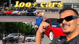 Going to a car event in Sydney,Australia || 100+ cars 😍|| RidewithNepAus