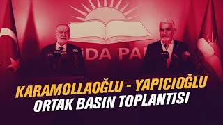 Genel Başkanımız Temel Karamollaoğlu ve HÜDAPAR Genel Başkanı Zekeriya Yapıcıoğlu ortak açıklama