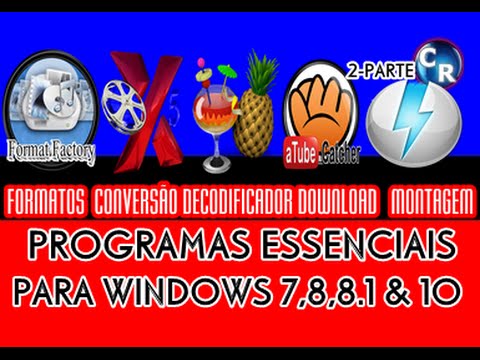 Programas Essenciais Para Windows 7,8,8.1 & 10 Parte 2 - YouTube