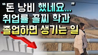 취업률 최악의 학과 나온 명문대생의 현실...그럴 거면 대학 왜 갔어요?