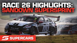 Race 26 Highlights - Penrite Oil Sandown SuperSprint | Supercars 2022
