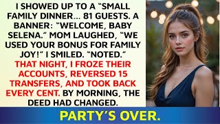 When I Arrived At The “Small Family Dinner,” I Saw 81 Guests and a Baby Shower Sign | Storytime