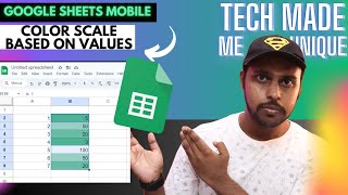 How to apply a color scale based on values in google sheets | google sheets conditional formatting