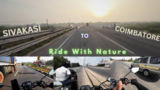 Sivakasi to Coimbatore Bike Ride | Close calls | Ride With Tessa 💙