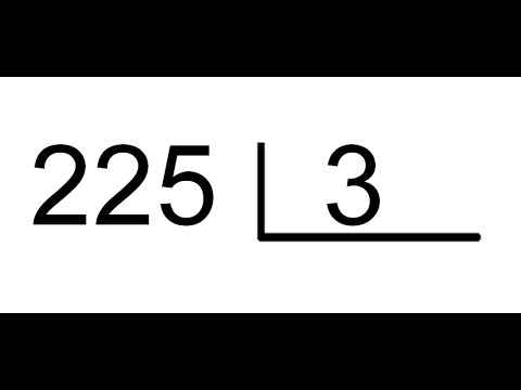 Matemática Divisão 225 3 Youtube