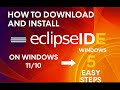 How to Download and Install Eclipse IDE on Windows 11/10 in 5 easy steps | Step-by-Step Guide