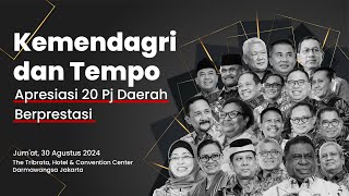 Kemendagri dan Tempo Apresiasi 20 Pj Daerah Berprestasi