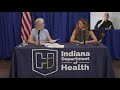 Indiana Dept. of Health COVID-19 update (July 30, 2021 @ 1pm ET / 12pm CT)