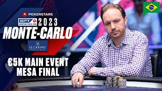 €5K MAIN EVENT – MESA FINAL: EPT Monte-Carlo 2023 ♠️ PokerStars Brasil