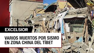 Casi 100 muertos por un fuerte sismo en la región china del Tíbet