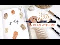 🍂 plan with me // july 2021 bullet journal setup