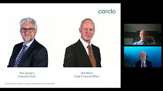CARCLO PLC - Preliminary Results