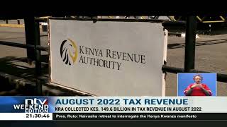 KRA collects KSh. 149.6B tax revenue in August 2022