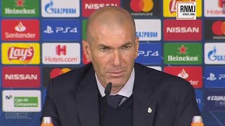 Rueda de prensa de ZIDANE Real Madrid 1-2 Manchester City (26/02/2020)
