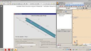 Robot Structural Analysis: Verification bending with lateral torsional bucking