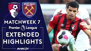 Bournemouth v. West Ham | PREMIER LEAGUE HIGHLIGHTS | 9/28/19 | NBC Sports